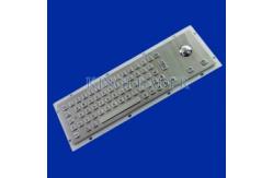 China NEMA4 Ruggedized Trackball Panel Mount Keyboard With 64 Full Travel Keys supplier