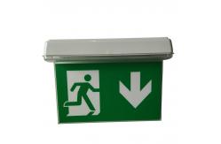 China 3W LED Ceiling Recessed Double Side Emergency Exit Sign Commerical supplier