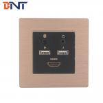 Aluminum Frame Panel Hotel Room Media Hub Mini Smart All In One Socket
