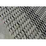 Stainless Balanced Weave Conveyor Belts , Chain Mesh Belt For Sugar Oven for sale