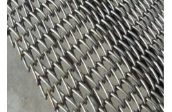 China Stainless Balanced Weave Conveyor Belts , Chain Mesh Belt For Sugar Oven supplier