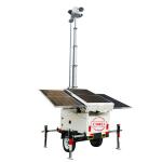 Solar Cctv Trailer With 6m Manual Mast For Constrcution Sites Monitoring for sale