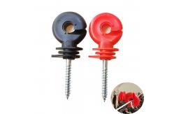 China Screw In Electric Fence Insulators Ring Post Wood Pasture Garden Accessories supplier