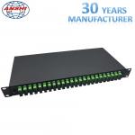 19 Inch Rack Mount Type SC / APC ODF Optical Distribution Frame with Pigtail Fiber Optic Patch Panel for sale