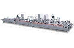 China Hamburger Food Box Folding Gluing Machine Die Cutting supplier