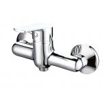 Polished Wall Mounted Bathtub Mixer Faucet Single Lever Erosion Resistant for sale