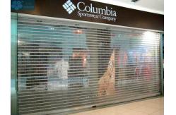 China 3m Height 9mm Tube Roll Up Clear Roller Shutters supplier