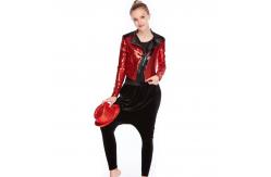 China Spandex / Polyester Hip Hop Dance Outfits Long Sleeves Tops Casual Loose Harem Pants supplier