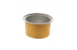 China Convenient Golden Aluminum Foil Container for Takeout and Airline Cake Trays Boxes supplier