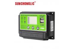 China Intput 20A PWM Solar Charger Controllers 2A Output 12v 24v Solar Charge Controller supplier