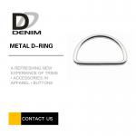 Premium Brass Metal D Ring High Temperature Resistance With Color Printed for sale