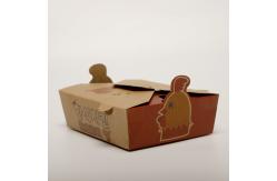China Recyclable Custom Printed Food Containers , Embossing Kraft Paper Food Box supplier