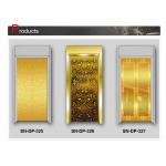 Concave Golden Elevator Cabin Decoration Stainless Steel Door Plates for sale