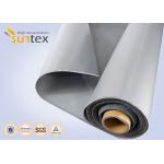 36 Oz. Silver Grey Silicone Coated Fiberglass Fabric For Fireproof Removable Insulation Blankets for sale
