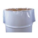Plastic PET Round Bottom Drum Liner Bags 55 Gallon Accept Customized Logo for sale