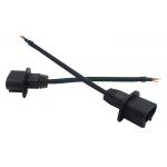 Black 6 Pins 130mm Overmolded Cable Assemblies for sale