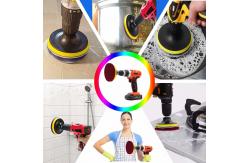 China Cleaning 3PC Drill Brush Attachment Set With 150Mm Extension Rod supplier