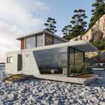 Luxury Moveable Container Resort House High Quality French Prefab Office for Summer Vacation Scenic Bed Breakfast Hotel Space for sale