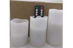 China Flameless Candles With Flickering Flame , Battery Operated Candles With Timer  supplier