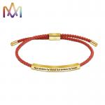 Engraved SS304 Woven Friendship Bracelet 50MM for sale