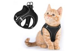 China Extra Small Kitten Harness With Reflective Strips For Walking Escape Proof supplier
