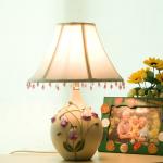 White Purple Elegant Nightstand Table Lamps With Power Switch Lightweight