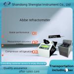 Liquid or solid ST121C Abbe refractometer compressor refrigeration external circulation for sale