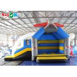 Airplane Inflatable Jumping Bouncer Castles With Water Slide