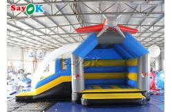 China Airplane Inflatable Jumping Bouncer Castles With Water Slide supplier