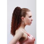 Dark Brown Curly Synthetic Pony Tail Wigs And Extensions For Women for sale