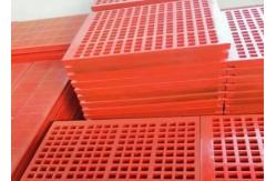 China Drum Scrubber Mill Polyurethane Rubber Trommel Screen Panels PU Urethane Trommel Screens supplier