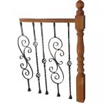 ODM Wrought Iron Guardrail Garden Fences Iron Banister Railing for sale