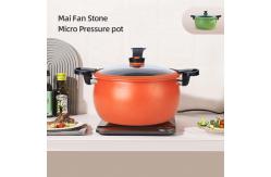 China 28cm Kitchen Cast Iron Maifan Stone Micro Pressure Cooker With Handle supplier