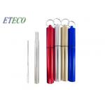 Food Grade Collapsible Stainless Steel Straw Juice Drinking for sale