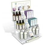 Acrylic Cosmetic Display Stand Skin Care Product Countertop Display Stand for sale