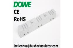 China Earthing DMC SMC Insulators Busbars Support White Bus Bar Clamp 130mm supplier