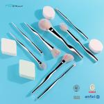 ABS Plastic Handle Complete Makeup Brush Set 8PCS For Foundation Powder Eyeshadow Lipstick for sale