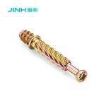 Jh-2031 Steel Minifix Spreading Bolts 40mm Furniture Panel Connector For K/D Furniture for sale