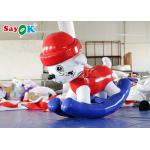 Multifunction Tarpaulin 1.6x0.7x1.6mH  Inflatable Rocking Horses For Kids