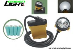 China Anti Explosive Miners Helmet Light 25000 Lux Brightness With Low Power Warning Function supplier
