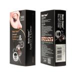 Black Foldable Paperboard Cosmetic Gift Box Packaging With Window for sale