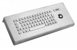 China Kiosk industrial metal keyboard with trackball for public system weather - proof supplier