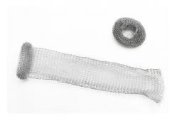China Silver Stainless Steel Knitted Mesh 5ft 10ft Massive Structure Laundry Mesh supplier