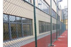 China Galvanized Security Wire Mesh 40x40mm Diamond Chain Link Fence supplier
