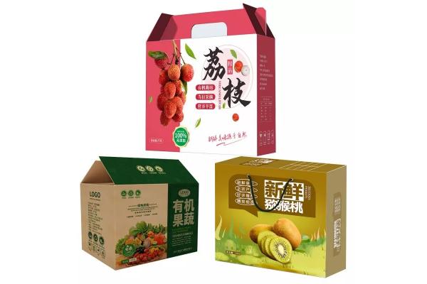 Customized Fruit And Veg Cardboard Boxes Corrugated Rectangle