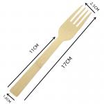 6.7 Inch Compostable Disposable Bamboo Cutlery Fork For Resturant BBQ Party for sale