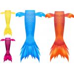 Juku Mermaid Newest Design Side fins Orange Mermaid tail with small Frills for Girls and Women Swimwear for sale