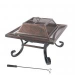 OEM Geometric Design Steel Barbecue Grills Bbq Oven Bronze Color for sale