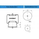 CONTITECH 769M Air Suspension Bag Chinese Air inlet M10x1 Plate Diameter 250 mm for sale