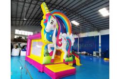 China EN71 Mini Unicorn Bouncy Castle Inflatable Bouncer Slide supplier